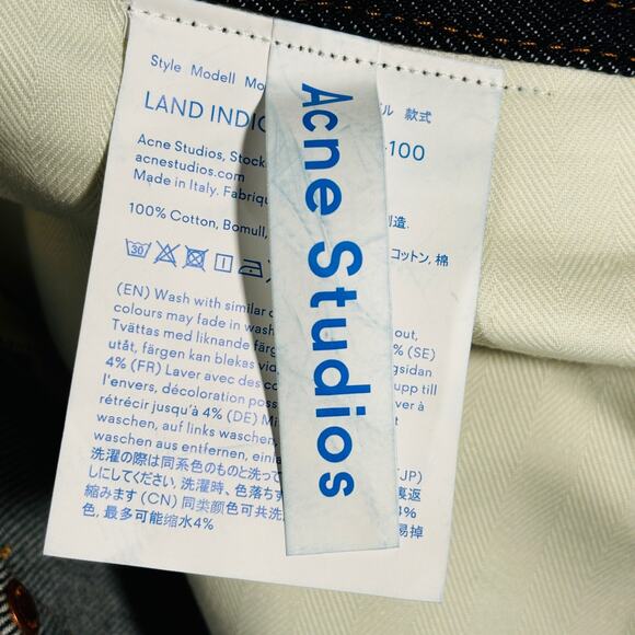 MENS ACNE STUDIOS BLA KONST 32 JEANS - Picture 5 of 6